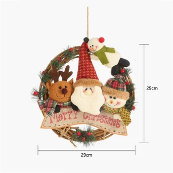 Ornamente de crăciun 2021 Unic Perdeaua de Zăpadă Elan de Viță de vie Inel Pandantiv Decor de Crăciun Pandantiv Navidad decoración 