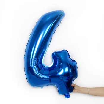 32 inch Numărul de Balon 1st birthday party, decoratiuni copii 18 Cifre albastru baloane Nunta Figura de absolvire 2020 baloane de partid 