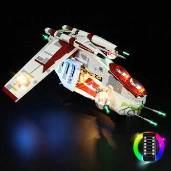 RC Led Compatibil pentru LEGO 75309 Republic Gunship Control de la Distanță Kit de Lumina Jucării Doar Pentru Cadouri de Crăciun Lumina Nu Blocuri 