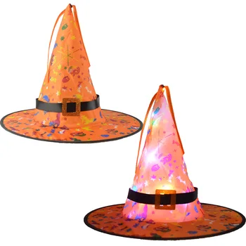 Halloween Decor Lumini LED Pălărie Vrăjitoare Schelet Cimitir Halloween cu Fantome de Groaza Casa de Gradina Decor de Halloween Decor Petrecere Utilitatea 