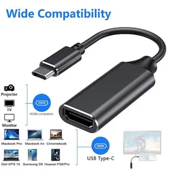 USB-C HDMI Adaptor Video Cabluri USB-C Tip C compatibil HDMI TV HD Adaptor USB 3.1 4K Converter Pentru PC, Tabletă, Telefon Mobil
