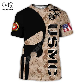 PLstar Cosmos USMC Marine Corps 3D Imprimate 2021 Noua Moda de Vara T-Shirt Scurt Maneca Tee Barbati/Femei Casual Streetwear U27 