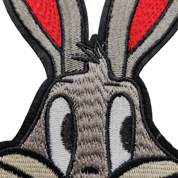 Mic iepure mare de patch-uri de cusut fierul de călcat pe autocolant insigna de desen animat Foarte drăguț iepure vrac ieftin personalizat broderie patch-uri