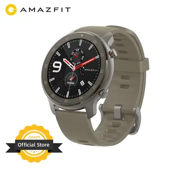 Versiune globală Amazfit GTR 47mm Ceas Inteligent 5ATM Noul Smartwatch 24 Zile Bateria Music Control Pentru Android, IOS, Telefon 