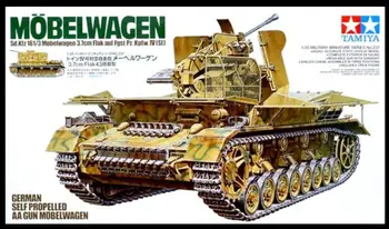 Tamiya 35237 1/35 Kit Model German Autopropulsate Arma AA Panzer IV Mobelwagen 