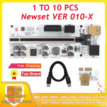 VER010 PCI-E Coloană Miniere USB 3.0 Coloană 1/5/10BUC VER010-X Express Cablu Coloană X16 Extender Pentru placa Video Pentru BTC Mining Rig 