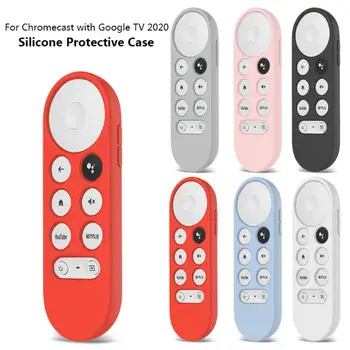 Silicon de Caz Pentru Chromecast Pentru Google TV 2020 Voce de la Distanță la Șocuri Capac de Protecție Pentru 2020 Chromecast Voce de la Distanță 