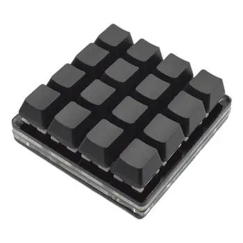 Mini Wired Black16 Taste Mecanice Tastatura DIY Personalizate, Taste de comenzi rapide pentru Programarea de Jocuri Numpad 