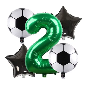 Fotbal Baschet Heliu, Baloane Folie Petrecere Decoratiuni Pentru Copii Băiat Cupa Mondială Cifre Minge De Fotbal Consumabile Partid 