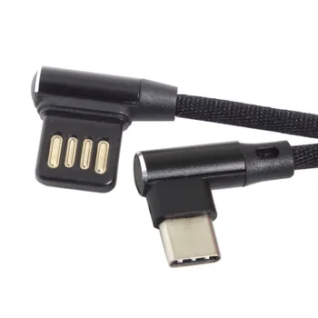 15CM-C USB 3.1 Tip-C unghi de sex MASCULIN la Stânga la Dreapta Unghi de 90 de Grade USB 2.0 dual Cot de Date Cablu incarcare pentru Tableta si Telefon V8 