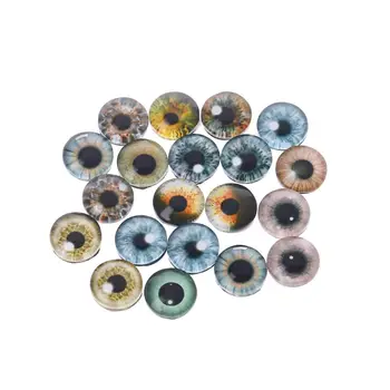 20buc Sticlă Ochilor de Păpușă Animal Meserii DIY Ochi De Dinozaur Ochi Accesorii Bijuterii Handmade 8mm/12mm/18mm