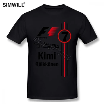 Clasic Kimi Raikkonen tricou cu Numărul 7 Camasi Barbati cu Mânecă Scurtă Gât Rotund Tricou din Bumbac Tricou de Designer de Tricouri 3XL 