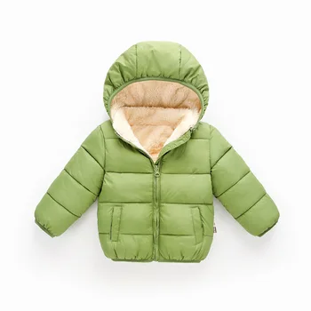 2021 Iarna bumbac căptușit jacheta Copii Băieți Strat Gros de Lână Artificială Jachete Fete pentru Copii Haine de Îmbrăcăminte exterioară pentru Copii Jacheta cu Gluga