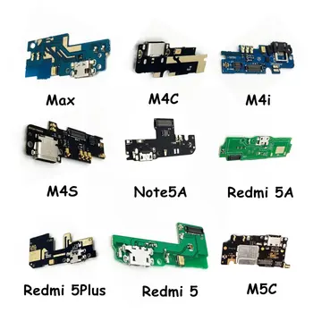 USB Port de Încărcare Bord Flex Conector de Cablu Piese Pentru Xiaomi MAX M 4C 4i 4S 6 Redmi Hongmi Note 5A 5A 5Plus 5C 