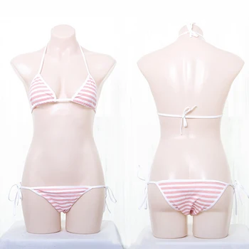 Femei Sexy Bikini Triunghi de Culoare Stripe Lace Up Sutien Chiloti Boxeri Set de Lenjerie de corp costume de baie купальник женский bikini 2021 mujer
