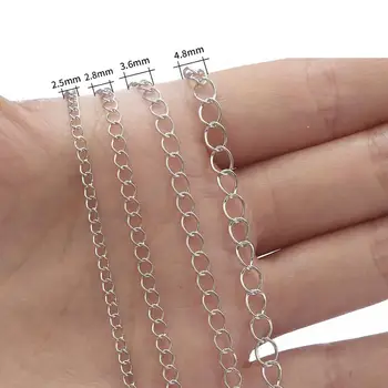 5m Lung a Deschide Link-ul de Inel Extins Extensia R Bracelete Lanțuri Coada Lanț de extindere Pentru a Face Bijuterii Conectori Consumabile 