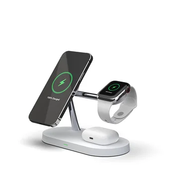 3 în 1 15W Qi Magnetic Wireless Charger Stand Pentru iPhone 12 Pro Max Mini Rapid de Încărcare de Andocare Pentru Apple Watch 6 5 4 3 Airpods Pro 