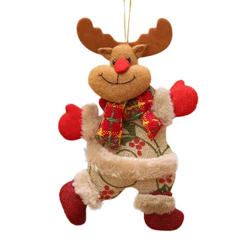 Crăciun Fericit 4 Stiluri Ornamente Minunat Cadou De Moș Crăciun, Om De Zăpadă, Reni De Pluș Papusa Xmas Copac Decoratiuni Agățat Pandantiv 