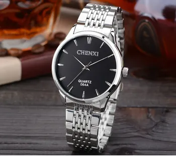 De lux Chenxi Brand din Oțel Inoxidabil Cuarț Analogice de Afaceri Rochie Ceasuri de mana Ceas de mână pentru Bărbați de sex Masculin rezistent la Șocuri rezistent la apa 064A