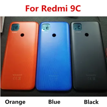 Redmi9C Locuințe Pentru Xiaomi Redmi 9C / 9A Plastic Capacul Bateriei de Reparare a Înlocui Ușa din Spate Telefonul Spate + Logo 