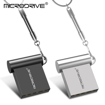 Super-Mini-Metal Unitate Flash USB 4G 8G 16G 32G 64G 128GB Memorie Stick U Disc de Înaltă Calitate cu Cheie Lanț Pendrive 3 culori 