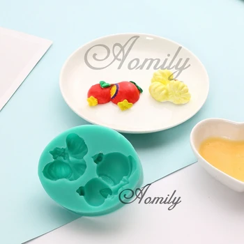 Aomily 10 Stiluri de Legume Fructe în Formă 3D Silicon Tort Fondant de Ciocolata cu Jeleu Bomboane Bakeware Mucegai Patiserie Bloc de Gheață Săpun Mucegai