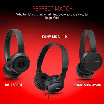 Inlocuire Tampoane pentru Urechi pentru Sony MDR-ZX110/MDR-ZX330BT/V150/WH-CH500; JBL Ton 600bt/T500BT/T450BT si Multe Alte 70MM Rotund Căști