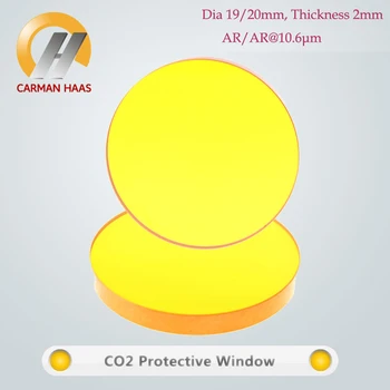 Carmanhaas CO2 ZnSe cu Laser a Proteja Fereastra de Lentile de Sticlă de Protecție Pentru Mașini de Tăiere cu Laser Dia 19/20/25mm Grosime 2mm