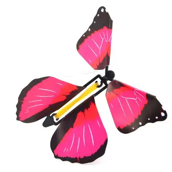10 PC-uri care Zboară în Cartea Fairy Banda de Cauciuc Alimentat de Vânt de Până Fluture Jucărie Mare Cadou Surpriza 