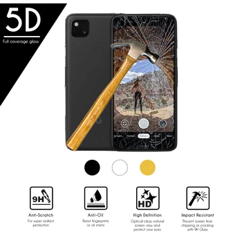 5D smartphone complet Protector din sticla temperata pentru Google Pixel 4A (4G) 5.81