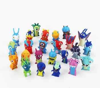 24buc/set desen Animat Anime Slugterras Decor din PVC Figurine Jucarii Papusi Model Animal Jucării Pentru Copii Cadouri 