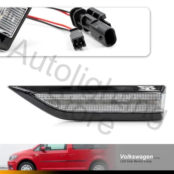 2 LED-uri Secundare Markeri Lămpi de Semnalizare Squential Indicator Ochelari de Lumină Pentru VW Wolkswagen Mk4 Caddy 2K SA-2019 
