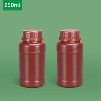 1buc 250ml HDPE Sticla Rotund cu capac Etanș de etanșare Reîncărcabile sticla Chimice lichide Container de Depozitare de Calitate Alimentară 