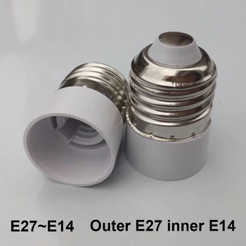 5pcs E27 la E14 Bec LED Baza Adaptor 5A 0 - 250V Universal Lumina Converter Lampă Soclu dulie pentru Acasă Tensiune de Iluminat 
