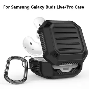 TPU Cască Caz Pentru Samsung Galaxy Muguri Live Pro setul cu Cască rezistentă la Șocuri Corp Plin Căști de Protecție de Acoperire Coajă Cu Cârlig