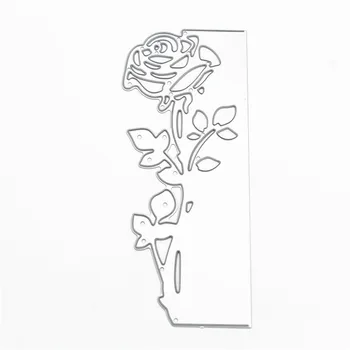 Floare trandafir Plic Felicitare de Tăiere de Metal Moare Stencil Scrapbooking Album Foto Carte de Hârtie Relief Ambarcațiuni DIY 