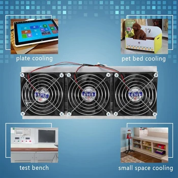 Electron Semiconductoare de Refrigerare Cooler de 12V 180W cameră cu trei paturi Ventilator Module Kit DIY Peltier Termoelectric de Răcire Sistem de 