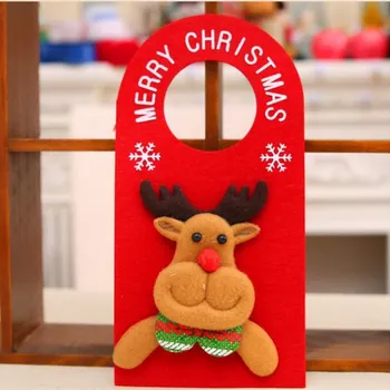 Crăciun fericit Ușa Agățat Pandantiv Ornament de Craciun Decoratiuni pentru Casa Hotel Ușa de Crăciun Cadou de Anul Nou Decorare 