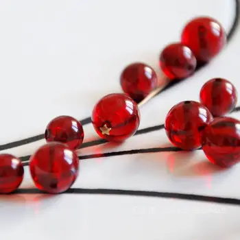 10 buc/lot roșii de rășină imitat 4-12mm rotund margele vrac diy pentru femei bijuterii
