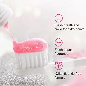 100ML Pasta de dinti Elimina Miros Ușoară Mentol Aroma de Piersici Crema Dentare pentru Adulti 