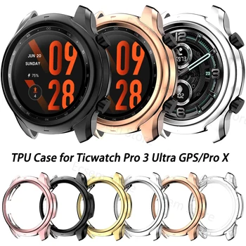 Caz de protecție Pentru Ticwatch Pro 3 Ultra Ceas cu GPS Protector de Acoperire Pentru Ticwatch Pro X/Pro 3 Accesorii Ceas TPU Cadru Shell 