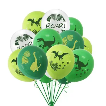 12 țoli Dinozaur Confetti Baloane Latex Junglă Sălbatică Petrecere Duș Baloane Decoratiuni Aer de Ziua Bile de Animale Globos S0G1