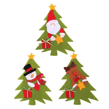 Pomul De Crăciun Cuțit Și Furculiță Sac De Crăciun Tacâmuri Sac De Crăciun Buzunar Furculita Cutit Tacâmuri Suport Sac Pentru Crăciun Decor Acasă 