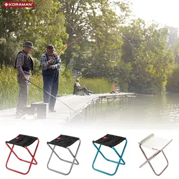 KORAMAN Compact Tabără Scaun Pliant Ultralight Portabil Mini Scaun pentru Camping, Pescuit, Drumeții Plajă în aer liber, Scaun pentru Copil Alduts 