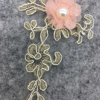 3D tridimensional de flori decor ABC pearl stras cu paiete, broderie DIY aplicatiile accesorii de îmbrăcăminte 1 bucată de vânzare 