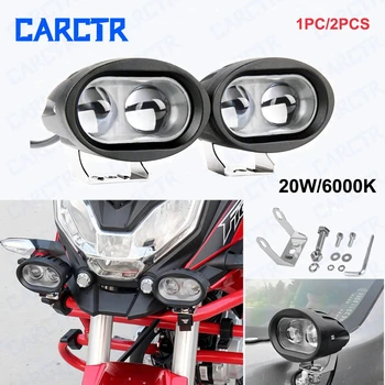 CARCTR 1/2 BUC 20W LED-uri Auto Lumina de Lucru 6000K 10-30V DC Oval SUV Acoperiș Reflectoarelor Stivuitor Mașină de Motociclete Modificate Lampa de Lucru Lămpi 