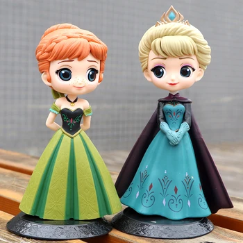De Brand Nou Disney Frozen Princess 4buc Anna Elsa Cifrele de Acțiune PVC Model de Păpuși de Colecție Cadou Jucarii Copii, cadouri de ziua de nastere 