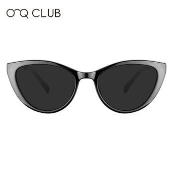 O-Q CLUB 2 In 1 Ochi de Pisica Clip Pe Femei Ochelari Magnetic Polarizat ochelari de Soare Optica baza de Prescriptie medicala Ochelari Vintage CD6817 