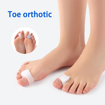 2 buc Gel de Silicon Moale Tep Separator de Hallux Valgus Inflamație la picior Distanțier se Suprapun Deget de la picior 