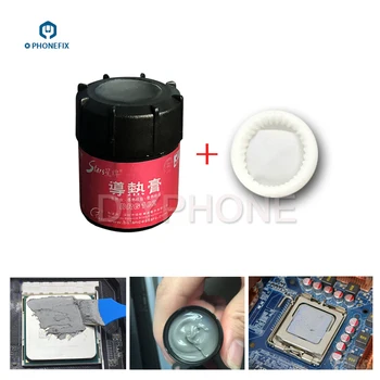 DRG-102 CPU conducție termică unsoare siliconică conțin Argint pasta termica PROCESOR Heat Sink Grease pentru telefon Mobil, Instrumentul de Reparare 